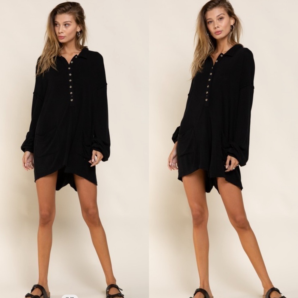 New!! Adorable‘Relax & Chill Knit Romper’ in Black